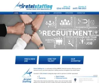 Airetel.com(Airetel Staffing) Screenshot