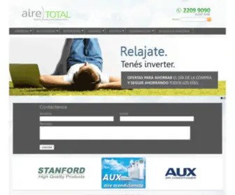 Airetotal.com.uy(Equipos e insumos para profesionales) Screenshot