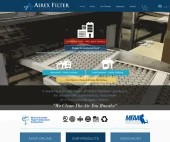 Airexfilter.com(Airex Filter) Screenshot