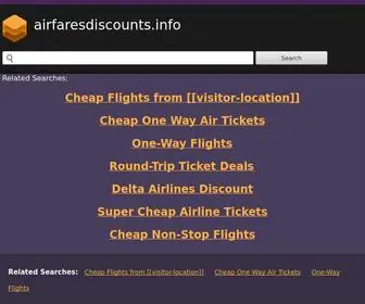 Airfaresdiscounts.info(Airfaresdiscounts info) Screenshot