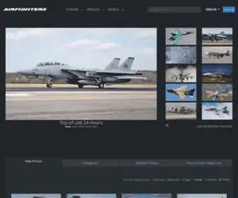 Airfighters.com(Military Aircraft Photos) Screenshot