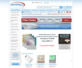 Airfilters.com(Air Filters all Brands & Sizes Direct to your Door) Screenshot