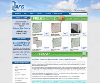 Airfiltersales.com(Air Filter Sales) Screenshot