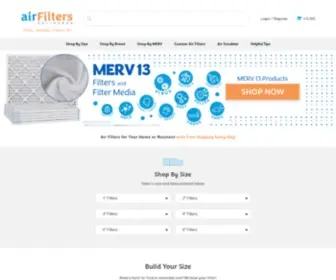 Airfiltersdelivered.com(Find the Right Air Filter for Your Home) Screenshot