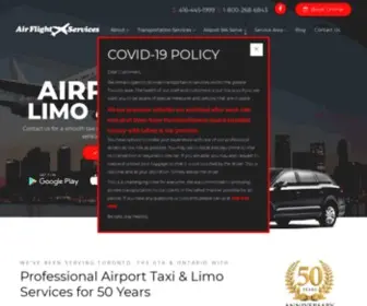 Airflightservices.com(Airport Taxi & Limousine in GTA) Screenshot