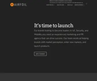 Airfoilgroup.com(Airfoil Public Relations) Screenshot