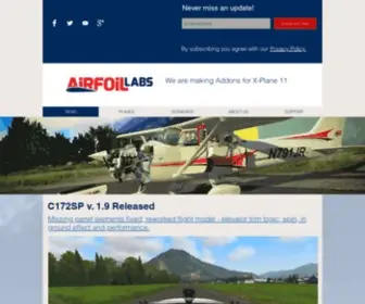 Airfoillabs.com(The Finest Flight Simulation Products) Screenshot