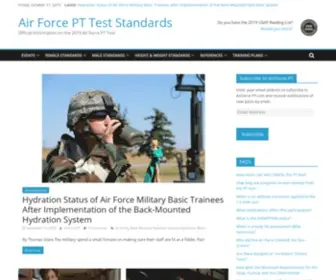 Airforce-PT.com(Air Force PT Test Standards) Screenshot