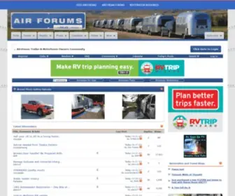 Airforums.com(The largest Airstream trailer & Airstream motorhome enthusiasts community online. Our goal) Screenshot