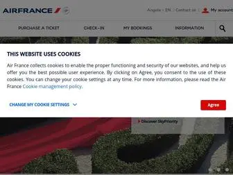 Airfrance.co.ao(Best price airline tickets from Luanda) Screenshot