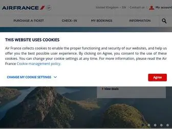 Airfrance.co.uk(Flight booking on Air France) Screenshot