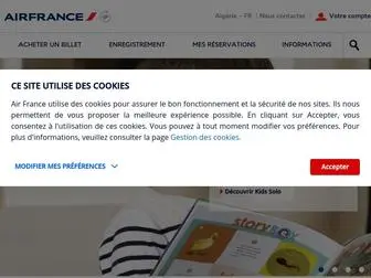 Airfrance.dz(Site Officiel Air France Algérie) Screenshot