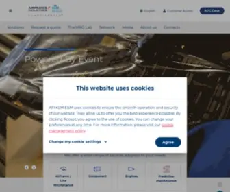 Airfranceindustries.com(Air France Industries KLM Engineering & Maintenance) Screenshot