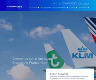 Airfranceklm.com(Bienvenue sur le site du Groupe Air France) Screenshot