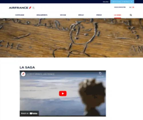 Airfrancelasaga.com(La Saga) Screenshot