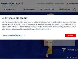 Airfrance.mq(Site Officiel Air France Martinique) Screenshot