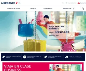 Airfrance.pe(Reserve on line sus billetes de avión al mejor precio en el sitio oficial de air france perú) Screenshot