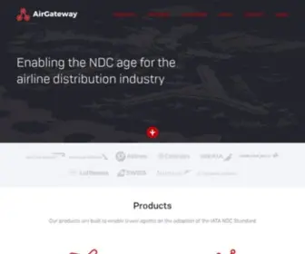 Airgateway.com(Enabling the NDC age for the airline distribution industry) Screenshot