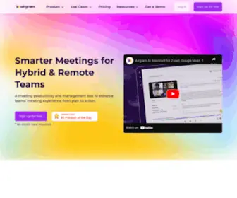 Airgram.io(AI meeting assistant for more productive meetings) Screenshot