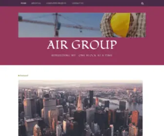 Airgroupny.com(REBUILDING NY) Screenshot