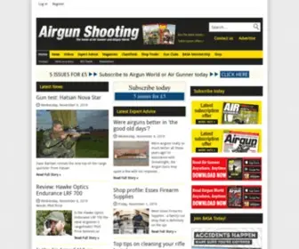 Airgunshooting.co.uk(Airgun Shooting Expert Advice and Tips) Screenshot