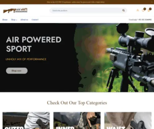 Airgunsnaccessories.com(Air Guns and Accessories) Screenshot