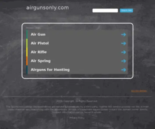 Airgunsonly.com(Web Hosting) Screenshot