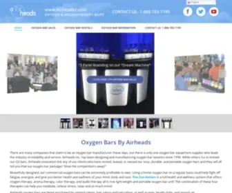 Airheads1.com(Oxygen Bar Equipment and Rentals) Screenshot