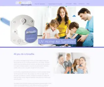 Airhealth.com(UV Air Purifiers and Air Sanitizers) Screenshot