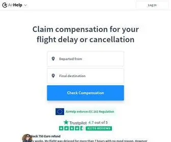 Airhelp.com(#1 Air Passenger Rights Experts) Screenshot