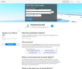 Airhint.com(AirHint Flight Price Predictor) Screenshot