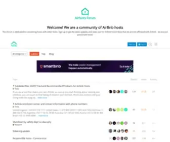 Airhostsforum.com(Airbnb hosts forum) Screenshot