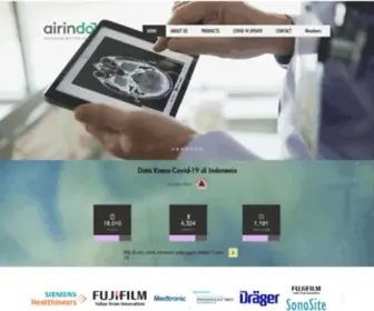 Airindo.com(Distributor of Healthcare Equipment) Screenshot