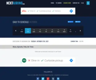 Airingnext.com(Tv calendar) Screenshot