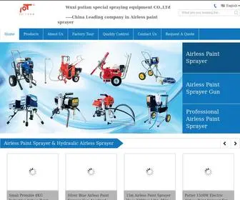 Airlesspaint-Sprayer.com(Quality Airless Paint Sprayer & Hydraulic Airless Sprayer Manufacturer) Screenshot