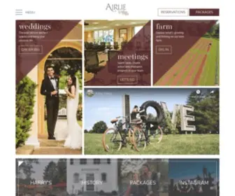 Airlie.com(Warrenton VA Hotel) Screenshot