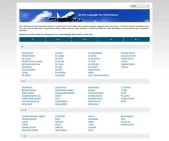 Airlinebaggagecosts.com(Airlinebaggagecosts) Screenshot