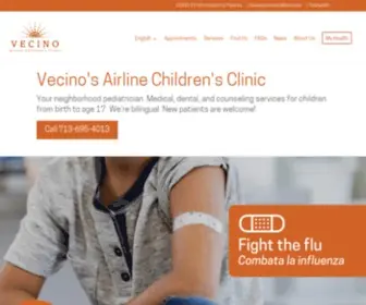 Airlinechildrensclinic.org(Vecino's Airline Children's Clinic) Screenshot