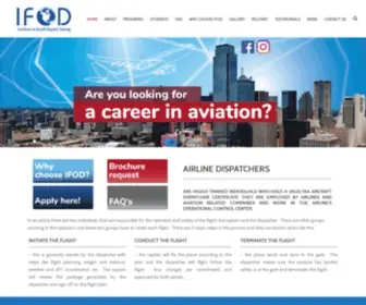 Airlinedispatcher.com(Airline Dispatcher School in the US) Screenshot