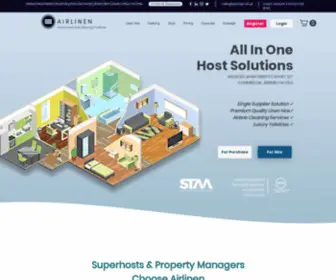 Airlinen.co.uk(Airbnb Linen Hire) Screenshot
