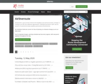 Airlineroute.net(Routesonline) Screenshot