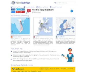 Airlineroutemaps.com(Airline Route Maps of airlines from around the world) Screenshot