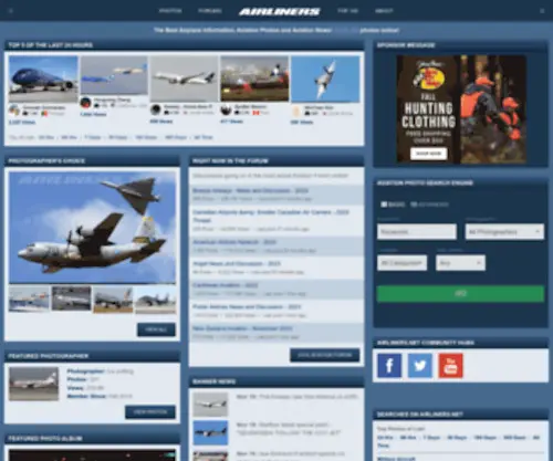 Airliners.net(Aviation Photography) Screenshot