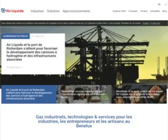Airliquide-Benelux.com(Air Liquide Benelux) Screenshot