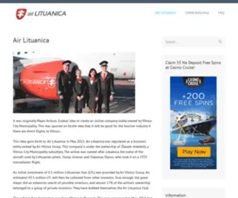 Airlituanica.com(Air Lituanica) Screenshot