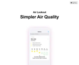 Airlookout.com(Simpler Air Quality) Screenshot