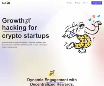 Airlyft.one(Growth Hacking for Crypto Startups) Screenshot