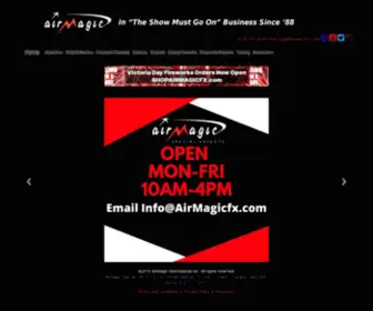 AirmagicFX.com(AirMagic Special Effects) Screenshot