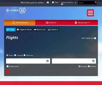 Airmalta.com(Air Malta) Screenshot