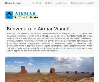 Airmar.it(Airmar Viaggi Tour Operator specializzato in viaggi organizzati) Screenshot